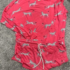 Honeydew Intimates Pink Cheetah Pajama Set